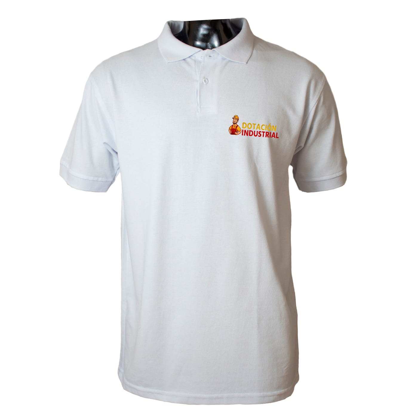 Camiseta Tipo Polo Hombre Blanco