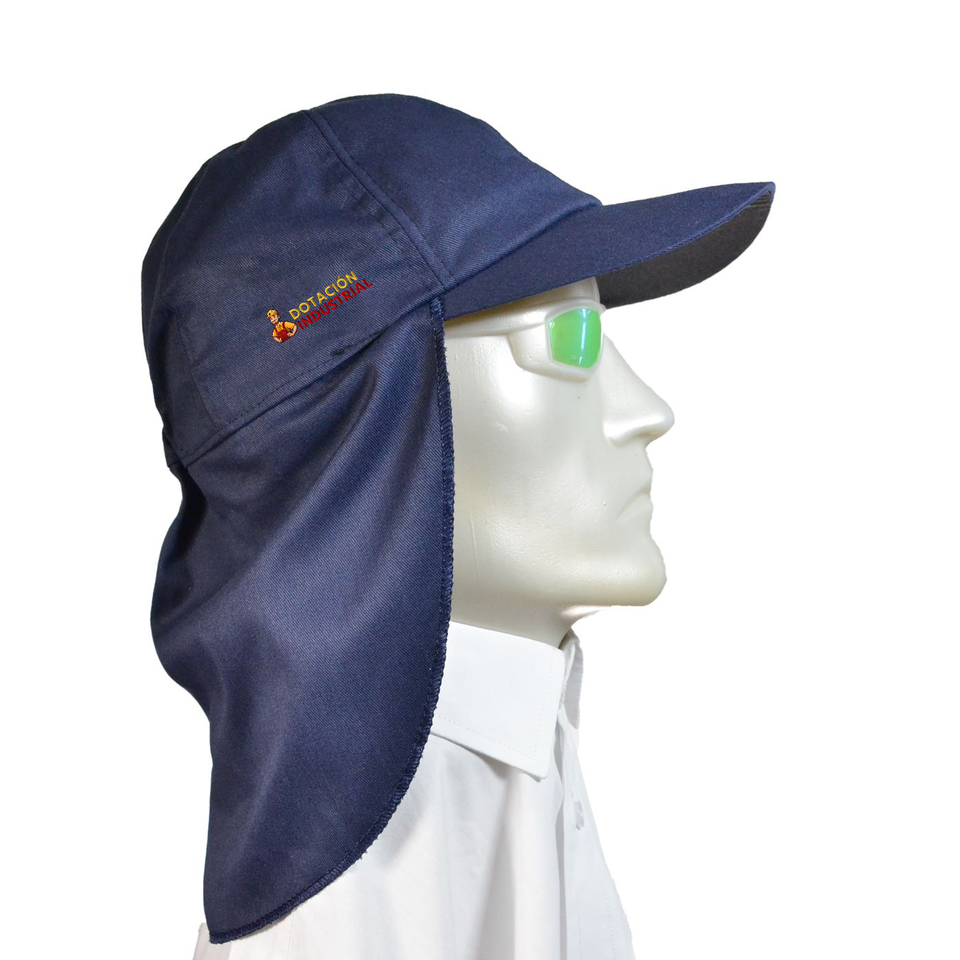Gorra Con Protección En Cuello - Azul Oscuro