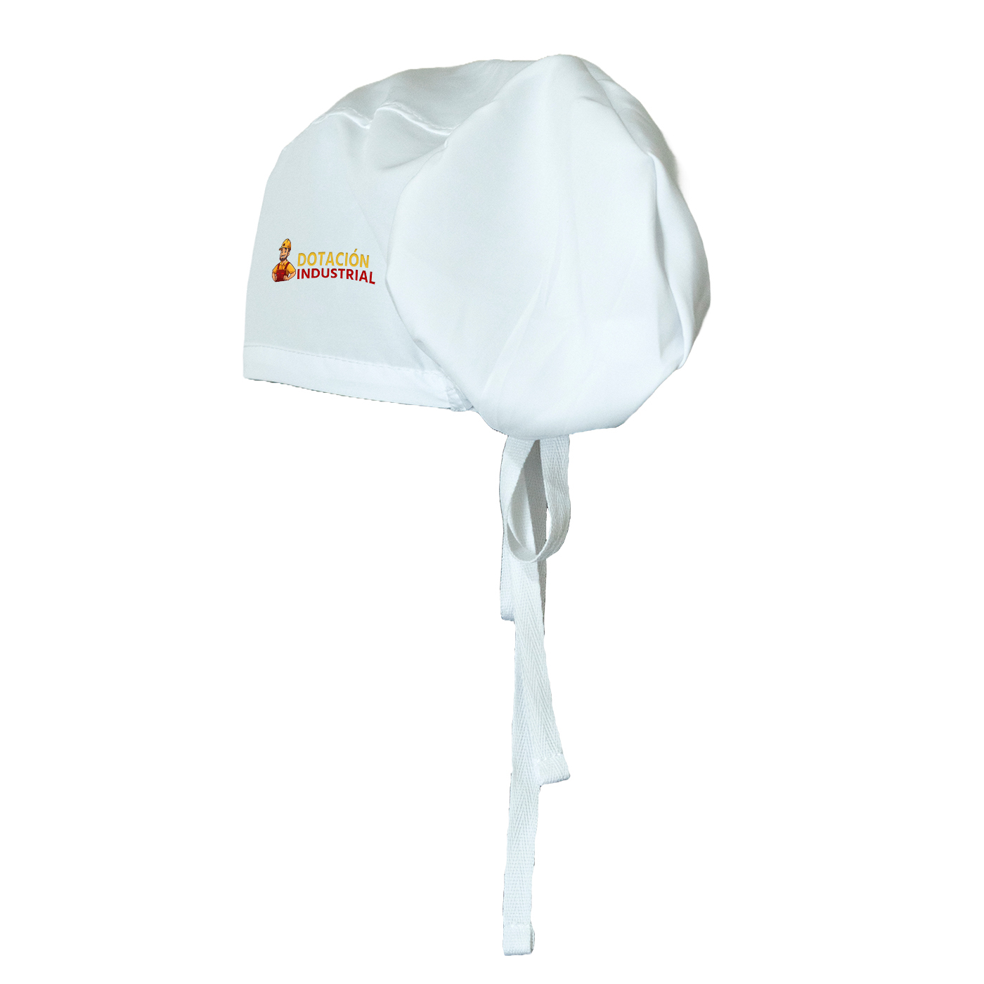 Cofias antifluido parte trasera para dama en blanco, reutilizables, cómodas y profesionales